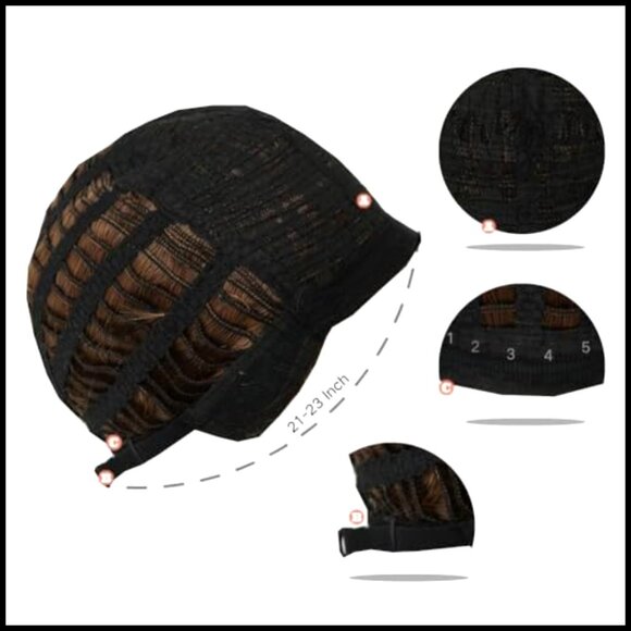 Curly Bob Wig with Bangs Shoulder Length Synthetic Heat Resistant Daily Party main image 4